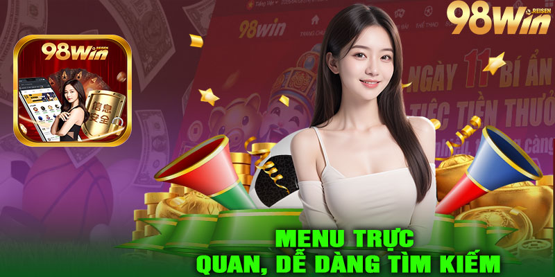 Menu Trực Quan, Dễ Dàng Tìm Kiếm